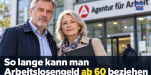 So lange kann man Arbeitslosengeld ab 60 Jahre beziehen