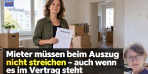 Mieter müssen beim Auszug nicht streichen – auch wenn es im Vertrag steht