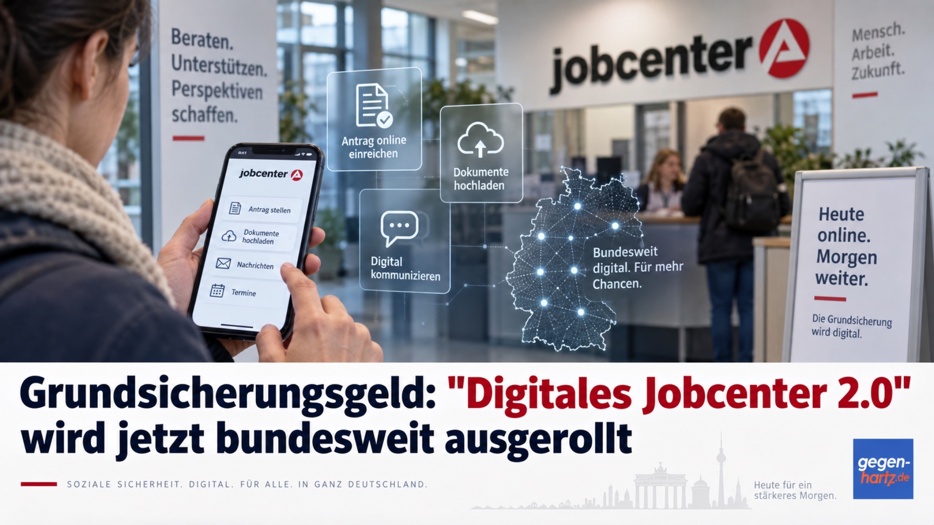 Jobcenter 2.0 launches nationwide: Your applications will be digital by 2027