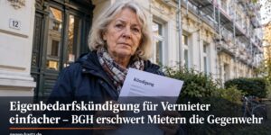 Mieter: BGH erleichtert Eigenbedarfskündigung für Vermieter