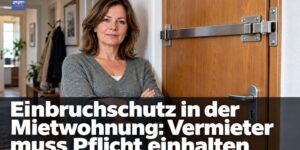 Einbruchschutz in der Wohnung: Vermieter muss Pflicht einhalten