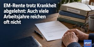 EM-Rente trotz Krankheit abgelehnt: Auch viele Arbeitsjahre reichen oft nicht