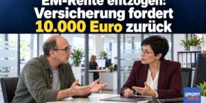 EM-Rente entzogen: Versicherung fordert 10.000 Euro zurück