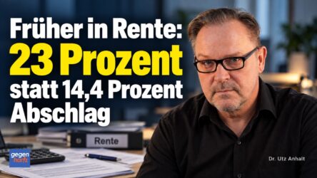 Beitragsbild von: Früher in Rente: 23 statt 14,4 Prozent Abschlag: Das fehlt in der Rechnung