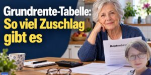 Grundrente-Tabelle 2026: So viel Zuschlag gibt es zur Rente