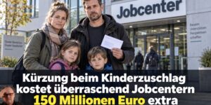 Grundsicherung: Kürzungen bei Familien führt zu 150 Millionen Mehrausgaben bei den Jobcenter