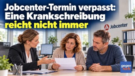 Beitragsbild von: Grundsicherung: Jobcenter-Termin verpasst: In diesen Fällen reicht eine Krankschreibung nicht