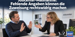 Jobcenter-Maßnahme: Fehlende Angaben können die Zuweisung rechtswidrig machen
