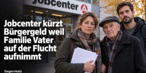 Jobcenter kürzt Bürgergeld weil Familie Vater auf der Flucht aufnimmt