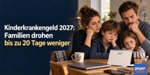 Kinderkrankengeld 2027: Familien drohen bis zu 20 Tage weniger