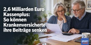 2,6 Milliarden Euro Kassenplus: So können Krankenversicherte ihre Beiträge senken