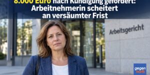 8.000 Euro nach Kündigung gefordert: Arbeitnehmerin scheitert an versäumter Frist