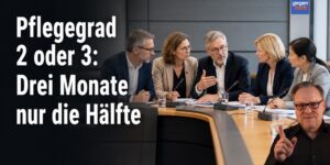 Nur die Hälfte in den ersten 3 Monaten: Was bei einem Pflegegrad 2 oder 3 kommen soll