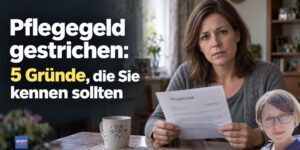 Pflegegeld gestrichen: 5 Gründe, warum die Pflegekasse jetzt weniger oder gar nicht mehr zahlt