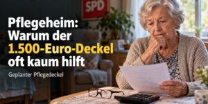 Pflegeheim: Der 1.500-Euro-Deckel würde viele Rentner kaum entlasten