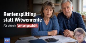 Rentensplitting statt Witwenrente: Für viele Paare bedeutet das nur Verluste