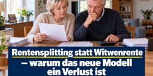 Neues Modell Rentensplitting statt Witwenrente ist für viele ein Verlust