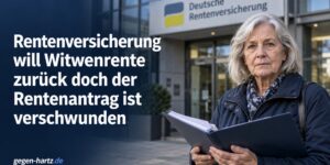 Rentenversicherung will Witwenrente zurück: doch der Rentenantrag ist verschwunden