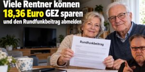 Viele Rentner können 18,36 Euro GEZ sparen und den Rundfunkbeitrag abmelden