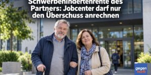Schwerbehindertenrente des Partners: Jobcenter darf nur den Überschuss anrechnen
