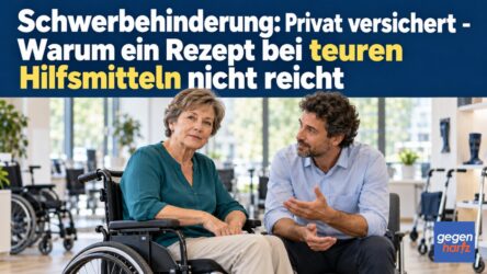 Beitragsbild von: Schwerbehinderung: Privat versichert - Warum ein Rezept bei teuren Hilfsmitteln nicht reicht
