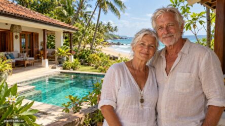Beitragsbild von: Rente am Meer: Rentnerpaar lebt auf Sri Lanka mit wenig Rente aber in einer Villa mit Pool
