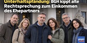 Unterhaltspfändung: BGH kippt alte Rechtsprechung zum Einkommen des Ehepartners