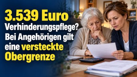 Beitragsbild von: 3.539 Euro Verhinderungspflege? Bei Angehörigen gilt eine versteckte Obergrenze