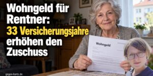 Wohngeld für Rentner: 33 Versicherungsjahre erhöhen den Zuschuss
