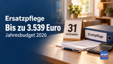 Beitragsbild von: Pflege: Ersatzpflege bis zu 3.539 Euro geltend machen bevor das Budget jetzt verfällt