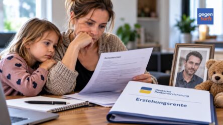 Beitragsbild von: Wenn der Ex-Partner stirbt kann die Erziehungsrente den Unterhalt ersetzen