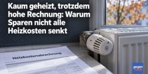 Mieter: Kaum geheizt, trotzdem hohe Rechnung: Warum Sparen nicht Heizkosten senkt