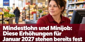 Mindestlohn und Minijob: Diese Erhöhungen für Januar 2027 stehen bereits fest