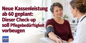 Pflegegeld: Neue Kassenleistung ab 60 geplant - Pflegebedürftigkeit soll vorgebeugt werden