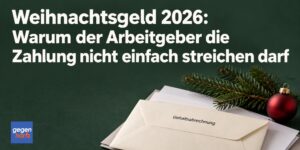 Weihnachtsgeld 2026: Warum der Arbeitgeber die Zahlung nicht einfach streichen darf