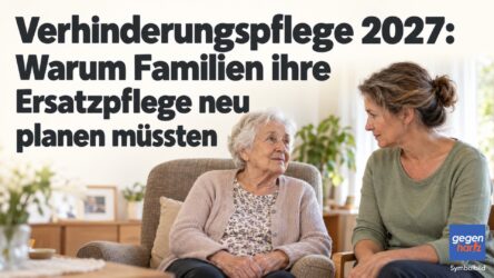 Beitragsbild von: Verhinderungspflege 2027: Warum Familien ihre Ersatzpflege neu planen müssten