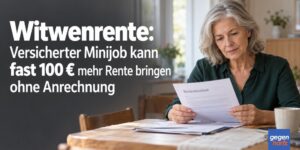 Witwenrente und Minijob: Wann eigene Rentenbeiträge kein zusätzliches Geld bringen