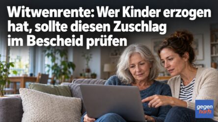 Beitragsbild von: Witwenrente: Wer Kinder erzogen hat, sollte diesen Zuschlag im Bescheid prüfen