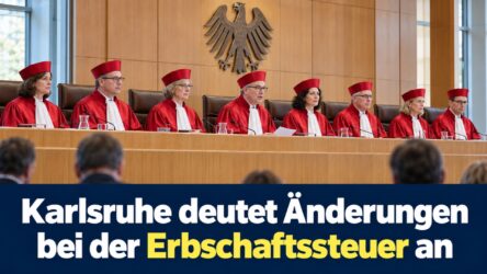 Beitragsbild von: Bundesverfassungsgericht deutet Änderungen bei der Erbschaftsteuer an - was sich für Erben ändern könnte