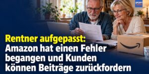 Rentner aufgepasst: Amazon hat Fehler begangen - Beiträge können jetzt zurückgefordert werden