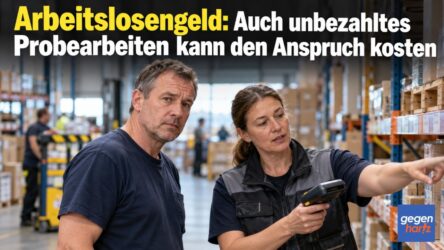 Beitragsbild von: Arbeitslosengeld: Auch unbezahltes Probearbeiten kann den Anspruch kosten