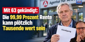 Mit 63 gekündigt: Die 99,99 Prozent Rente kann Tausende wert sein