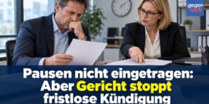 Arbeitsrecht: Pausen nicht eingetragen - Aber Gericht stoppt fristlose Kündigung