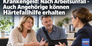 Krankengeld: Nach Arbeitsunfall - Auch Angehörige können Härtefallhilfe erhalten