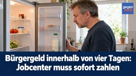 Beitragsbild von: Bürgergeld innerhalb von vier Tagen: Jobcenter muss sofort zahlen