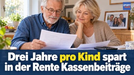 Beitragsbild von: Rentner: Drei Jahre pro Kind spart in der Rente Kassenbeiträge