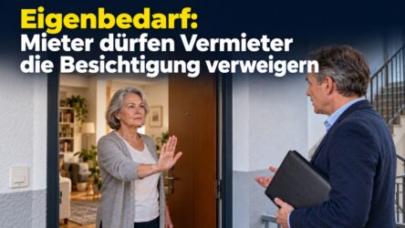 Beitragsbild von: Eigenbedarf: Mieter dürfen Vermieter die Besichtigung verweigern