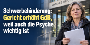 Schwerbehinderung: Gericht erhöht GdB, weil auch die Psyche wichtig ist