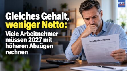 Beitragsbild von: Gleiches Gehalt, weniger Netto: Viele Arbeitnehmer müssen 2027 mit höheren Abzügen rechnen