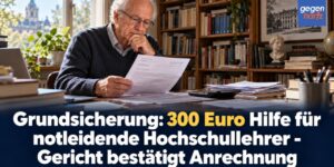 Grundsicherung: 300 Euro Hilfe für notleidende Hochschullehrer - Gericht bestätigt Anrechnung